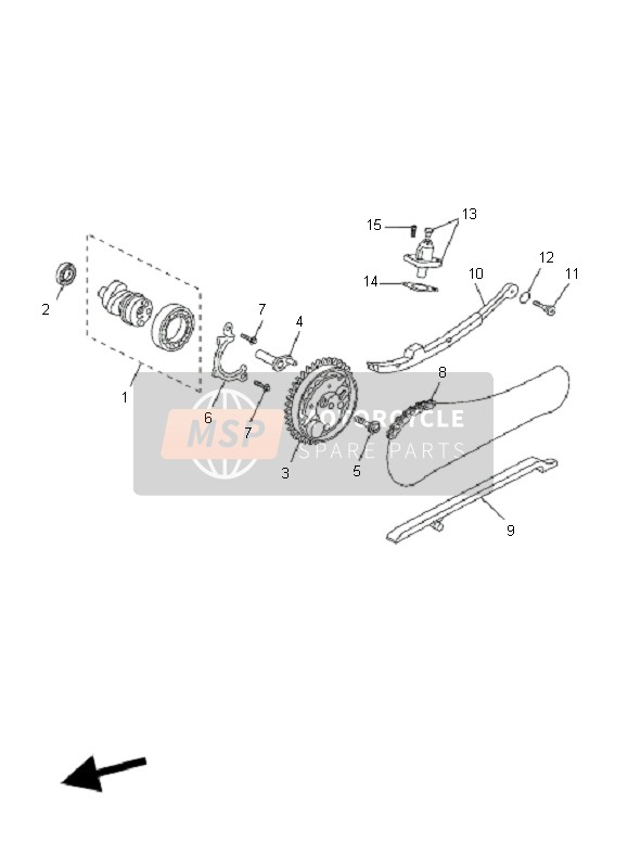 Yamaha VP125 X-CITY 2011 Camshaft & Chain for a 2011 Yamaha VP125 X-CITY